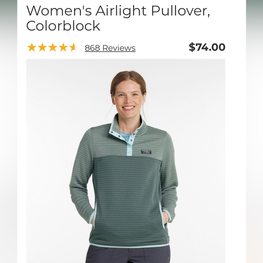 L.L. Bean Women's Airlight Pullover